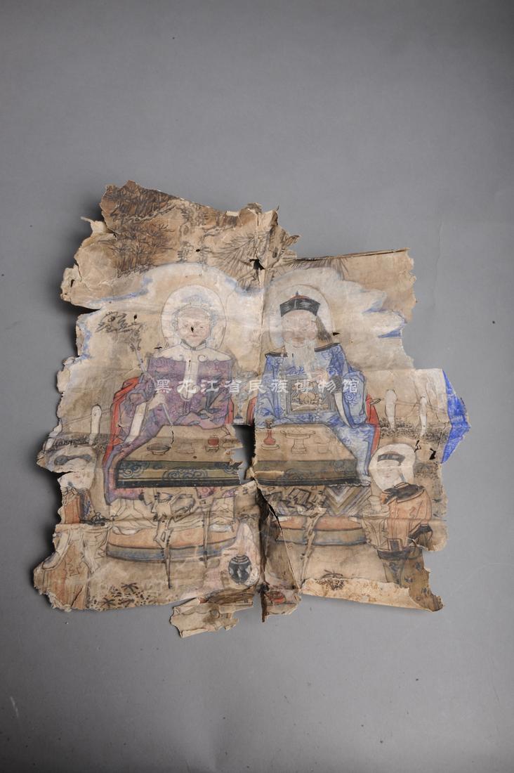 黑龙江省民族博物馆_馆藏文物_现代纸质胡仙画像